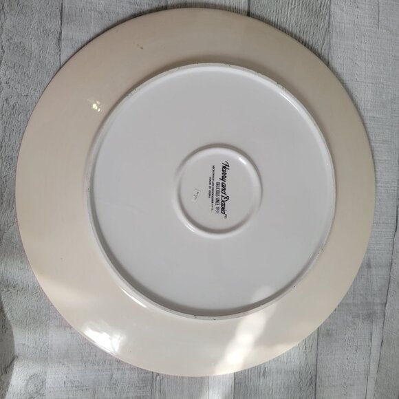 Holiday Serving Plate By Harry & David - Christmas Pinecones Design Green & Red - Picture 4 of 6